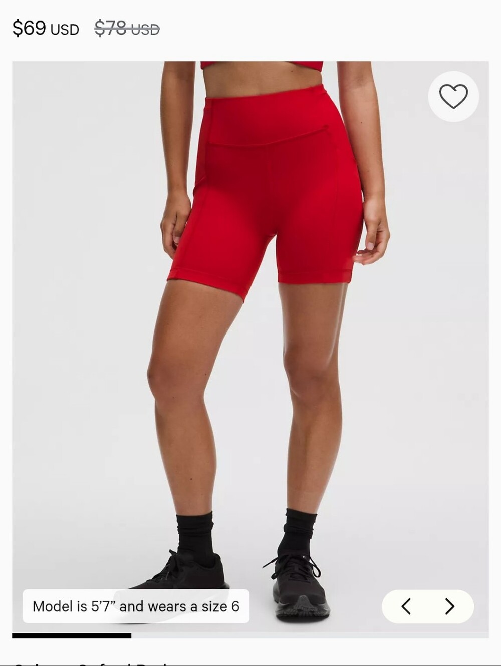 Lululemon Swift Speed Oxford Red